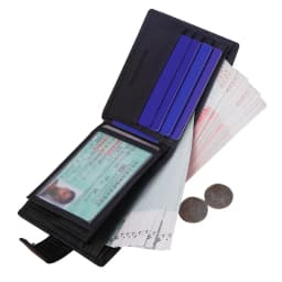 2024 New Genuine Leather Card Holder Wallets Custom Slim Classic Wallets for Men Short Luxury Rfid Foldable Money Purse