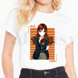 Horimiya Hori San To Miyamura Kun Anime Cartoon Short Sleeve Female Tops Tees Harajuku  VintageT Shirts Women's T-shirt
