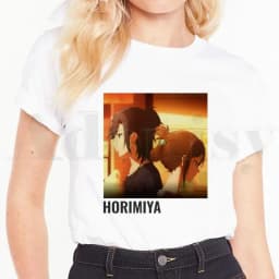 Horimiya Hori San To Miyamura Kun Anime Cartoon Short Sleeve Female Tops Tees Harajuku  VintageT Shirts Women's T-shirt