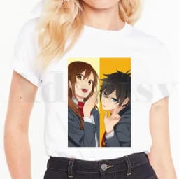 Horimiya Hori San To Miyamura Kun Anime Cartoon Short Sleeve Female Tops Tees Harajuku  VintageT Shirts Women's T-shirt
