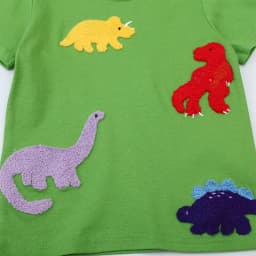 Little maven Cute Boys Tops Tees Appliques Children's Clothing Summer Cartoon Embroidery Dinosaurs Kids Clothes T-shirts