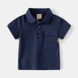 Boy Polo Shirts for Kids Toddler Age 0 to 1 2 3 4 5 6 7 Years 100% Cotton School Shirt Short Sleeves Car Casual Children Clothes