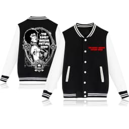 The Rocky Horror Picture Show Print Baseball Jacket Button Jacket