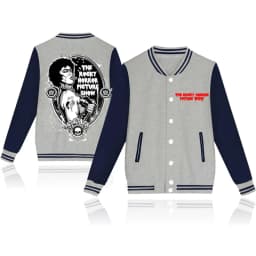 The Rocky Horror Picture Show Print Baseball Jacket Button Jacket