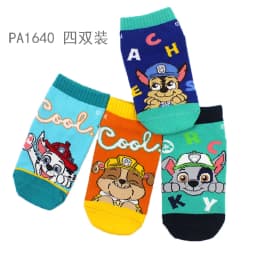 4Pairs Genuine Paw Patrol Kids Cotton Socks Non Slip Boy Cute Cartoon Socks Chase Marshall Rubble for Children Baby Indoor Socks