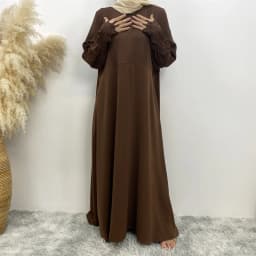 Muslim women's abaya Middle East Dubai abaya Turkish Islamic zipper dress Elegant dress for Arab women in Lent