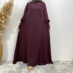 Muslim women's abaya Middle East Dubai abaya Turkish Islamic zipper dress Elegant dress for Arab women in Lent