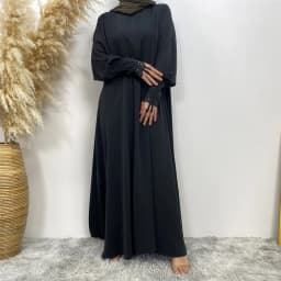 Muslim women's abaya Middle East Dubai abaya Turkish Islamic zipper dress Elegant dress for Arab women in Lent