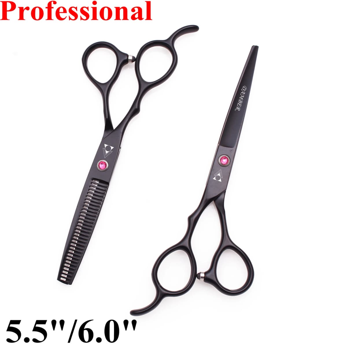5.5 6.0 Hair Scissors For Left Hand Japan 440C Professional Hairdressing Barbers Cutting Set Thinning Shears Hairdresser B8001