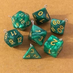 7pcs Fashion Colorful Geometric Dice Charms Pendants for Making Earrings Necklace DIY Jewelry Accessories Supplies