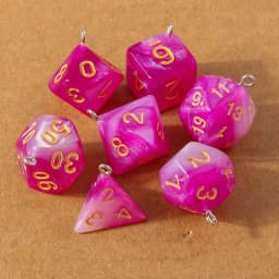 7pcs Fashion Colorful Geometric Dice Charms Pendants for Making Earrings Necklace DIY Jewelry Accessories Supplies