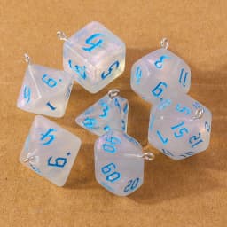 7pcs Fashion Colorful Geometric Dice Charms Pendants for Making Earrings Necklace DIY Jewelry Accessories Supplies