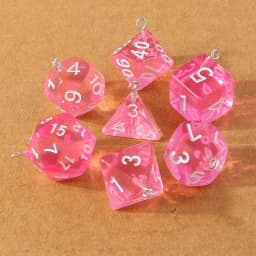 7pcs Fashion Colorful Geometric Dice Charms Pendants for Making Earrings Necklace DIY Jewelry Accessories Supplies