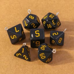 7pcs Fashion Colorful Geometric Dice Charms Pendants for Making Earrings Necklace DIY Jewelry Accessories Supplies