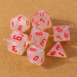 7pcs Fashion Colorful Geometric Dice Charms Pendants for Making Earrings Necklace DIY Jewelry Accessories Supplies