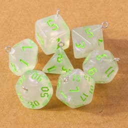7pcs Fashion Colorful Geometric Dice Charms Pendants for Making Earrings Necklace DIY Jewelry Accessories Supplies