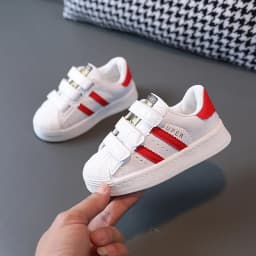 Children's Sneakers Kids Fashion Design White Non-slip Casual Shoes for Boys Girls Hook Breathable Sneakers Toddler Outdoor Shoe