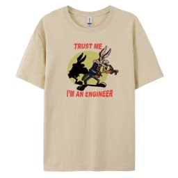 Men's T-Shirt in Vintage Style with Short Sleeves and 100% Cotton Fabric
