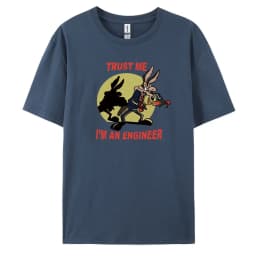 Men's T-Shirt in Vintage Style with Short Sleeves and 100% Cotton Fabric
