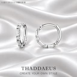 White Zircon Creole Hinged Hoop Earrings Europe Fine Jewelry For Women Gift In Real 925 Sterling Silver
