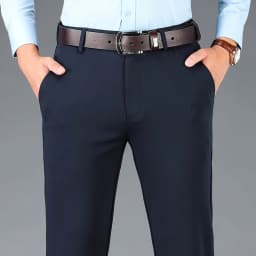 Spring Autumn Men's Casual Business Suit Pants Sports Stretch Suit Pants Male Trousers Big Size Loose Straight Dress Pants