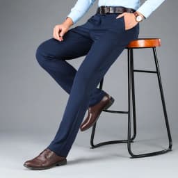 Spring Autumn Men's Casual Business Suit Pants Sports Stretch Suit Pants Male Trousers Big Size Loose Straight Dress Pants