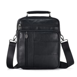JOYIR Genuine Leather Men Messenger Sling Bag Satchel Bags for Male Multifunction Shoulder Bags Casual Crossbody Bag Handbag