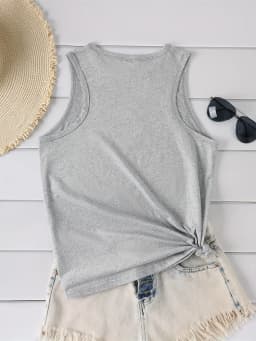 Women's Summer Eye Graphic Print Loose Large Breathable and Comfortable Sleeveless Tank Top T-shirt