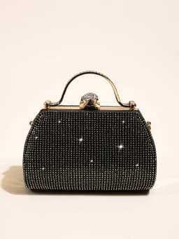 1 PC Glitter Women's Evening Bags Formal Party Clutches, Elegant Sparkling Crystal Clutch Purses Bride and Bridesmaid Handbag Fo