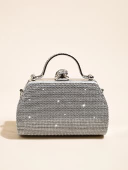 1 PC Glitter Women's Evening Bags Formal Party Clutches, Elegant Sparkling Crystal Clutch Purses Bride and Bridesmaid Handbag Fo