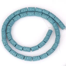 6x10mm Cylinder Natural Volcanic Rock Lava Stone Beads For Jewelry Making Loose Spacer DIY Bracelet Nacklace Bracelet Handmade