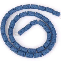 6x10mm Cylinder Natural Volcanic Rock Lava Stone Beads For Jewelry Making Loose Spacer DIY Bracelet Nacklace Bracelet Handmade