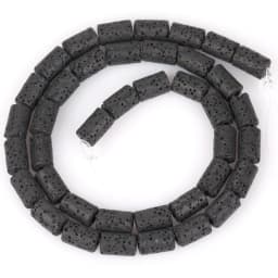 6x10mm Cylinder Natural Volcanic Rock Lava Stone Beads For Jewelry Making Loose Spacer DIY Bracelet Nacklace Bracelet Handmade