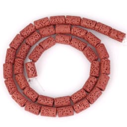 6x10mm Cylinder Natural Volcanic Rock Lava Stone Beads For Jewelry Making Loose Spacer DIY Bracelet Nacklace Bracelet Handmade