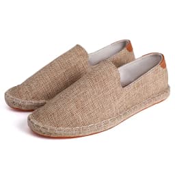 Men's casual vulcanized shoes Women's flat shoes Hand stitched casual comfortable linen shoes Light lazy shoes