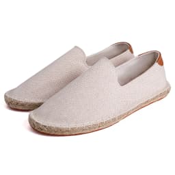 Men's casual vulcanized shoes Women's flat shoes Hand stitched casual comfortable linen shoes Light lazy shoes
