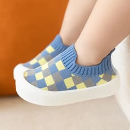 2025 Spring New Slip-on Toddler Shoes Baby First Walkers Boys Girls Autumn Non-Slip Classic Plaid Sneakers Sport Shoes