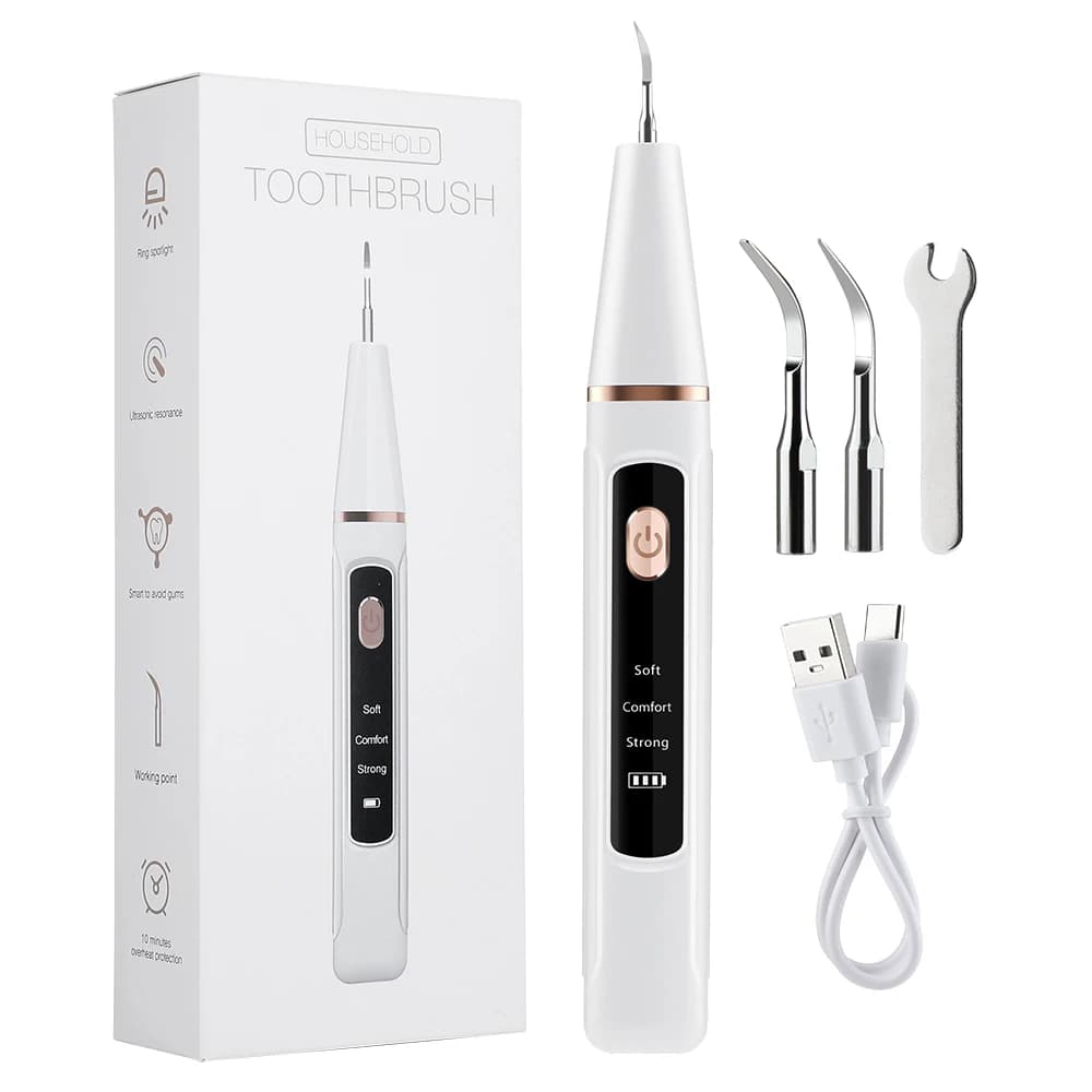 Ultrasonic Teeth Tartar Cleaner Dental Scaler Electric Teeth Cleaner Teeth Whitening Stain Calculus Plaque Remove Tartar Scraper