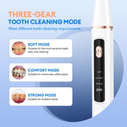 Ultrasonic Teeth Tartar Cleaner Dental Scaler Electric Teeth Cleaner Teeth Whitening Stain Calculus Plaque Remove Tartar Scraper