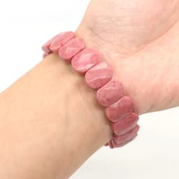 Natural Stone Square Beads Strand Bracelets Amethyst Rose Quartz Healing Crystal Rectangle Bangle Women Gemstone Jewelry Gifts