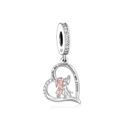 FC Jewelry Fit Original Charm Bracelet 925 Silver Always My Sister Forever My Friends Bead For Making Women Birthday Berloque