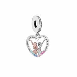 FC Jewelry Fit Original Charm Bracelet 925 Silver Always My Sister Forever My Friends Bead For Making Women Birthday Berloque