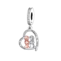 FC Jewelry Fit Original Charm Bracelet 925 Silver Always My Sister Forever My Friends Bead For Making Women Birthday Berloque