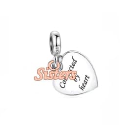 FC Jewelry Fit Original Charm Bracelet 925 Silver Always My Sister Forever My Friends Bead For Making Women Birthday Berloque