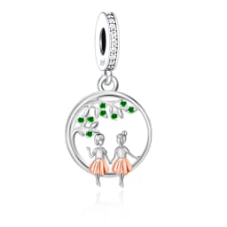 FC Jewelry Fit Original Charm Bracelet 925 Silver Always My Sister Forever My Friends Bead For Making Women Birthday Berloque