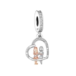 FC Jewelry Fit Original Charm Bracelet 925 Silver Always My Sister Forever My Friends Bead For Making Women Birthday Berloque