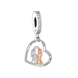 FC Jewelry Fit Original Charm Bracelet 925 Silver Always My Sister Forever My Friends Bead For Making Women Birthday Berloque