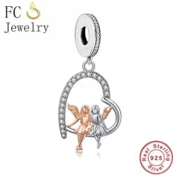 FC Jewelry Fit Original Charm Bracelet 925 Silver Always My Sister Forever My Friends Bead For Making Women Birthday Berloque