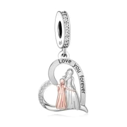 FC Jewelry Fit Original Charm Bracelet 925 Silver Always My Sister Forever My Friends Bead For Making Women Birthday Berloque