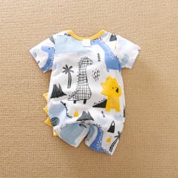 Short Sleeve Print Baby Boys Girls Clothing Cartoon Dinosaur Printed Clothes 0-18 months Newborn Baby Newborn Summer Spring Cool